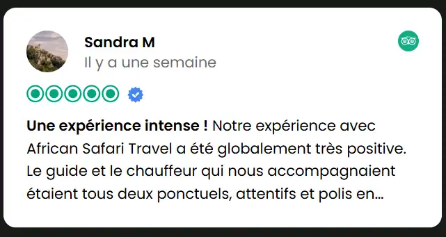 Avis de nos voyageurs 1